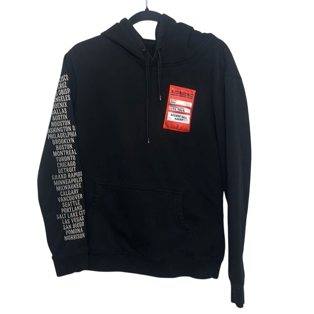 ZHU Merch Mens Black Dune Tour 2018 Access All Areas Pullover Hoodie Size Small